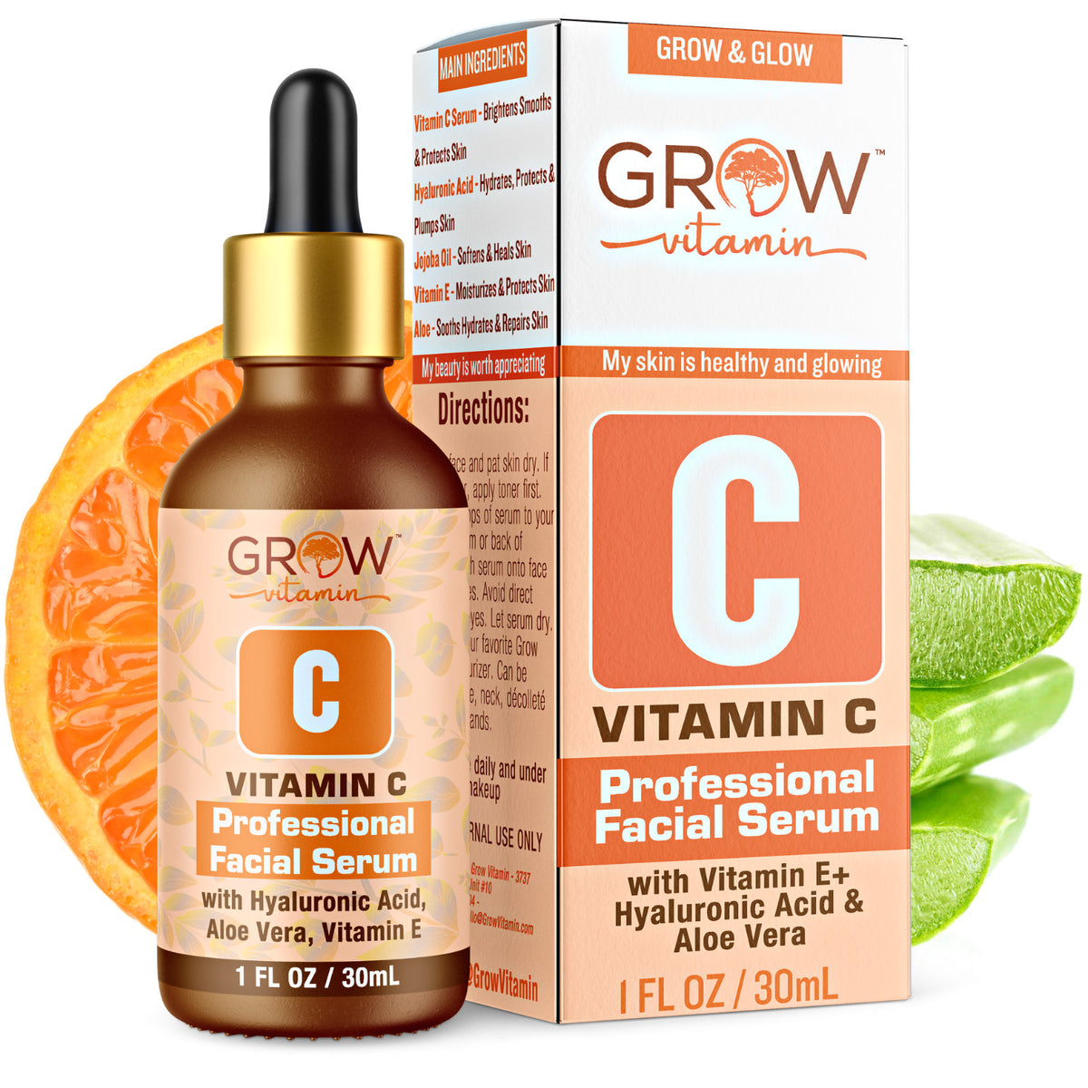 Hyaluronic Acid Anti-Aging Face Serum - 2oz Pure Skin Care Formula