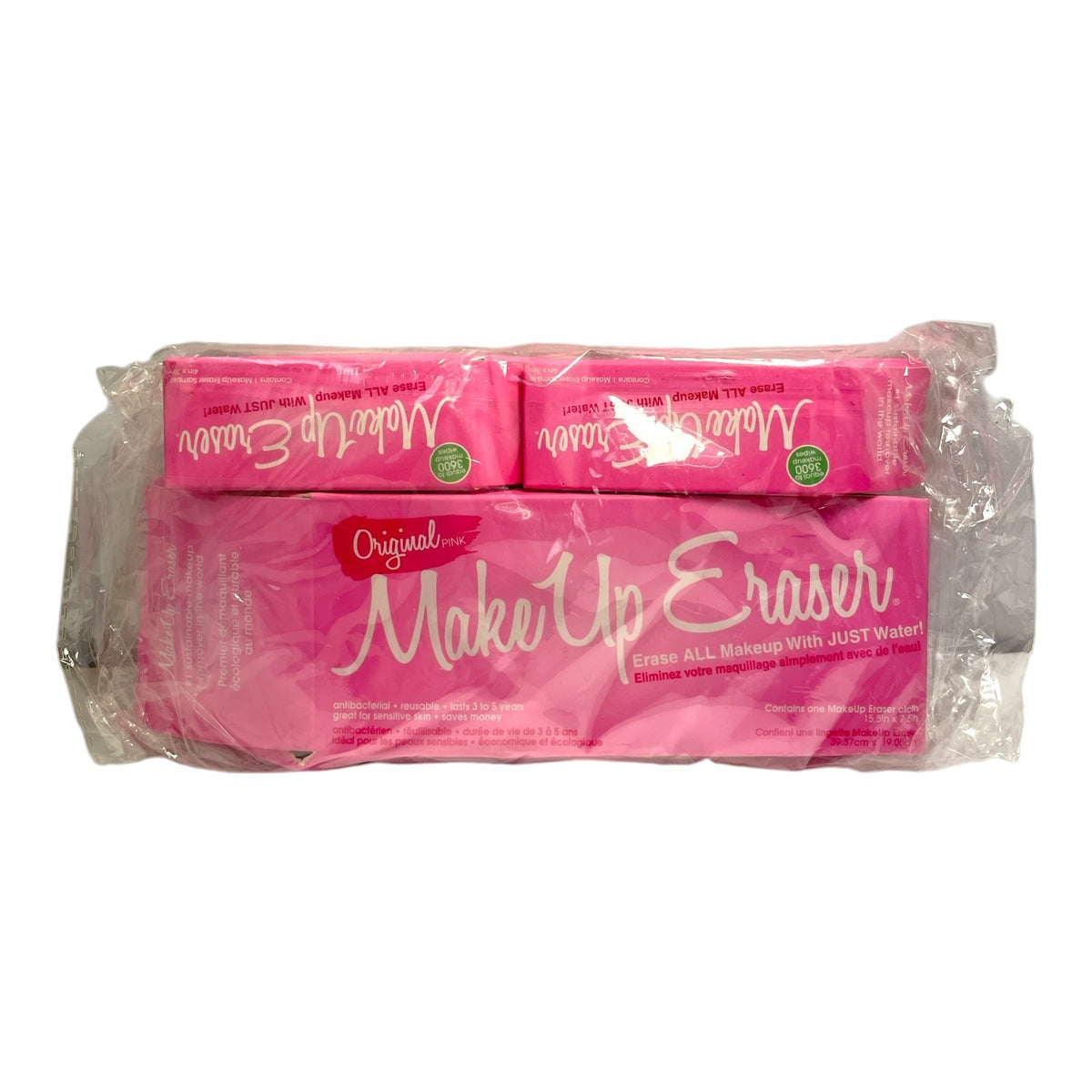 MakeUp Eraser Set with 1 Eraser Cloth and 2 Erasers - Makeup Remover Tools