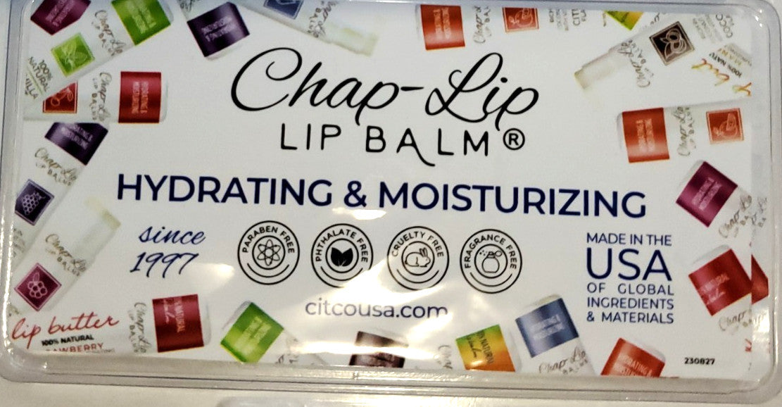 Chap Lip 14-Pack Assorted Flavored Lip Balm Set - USA