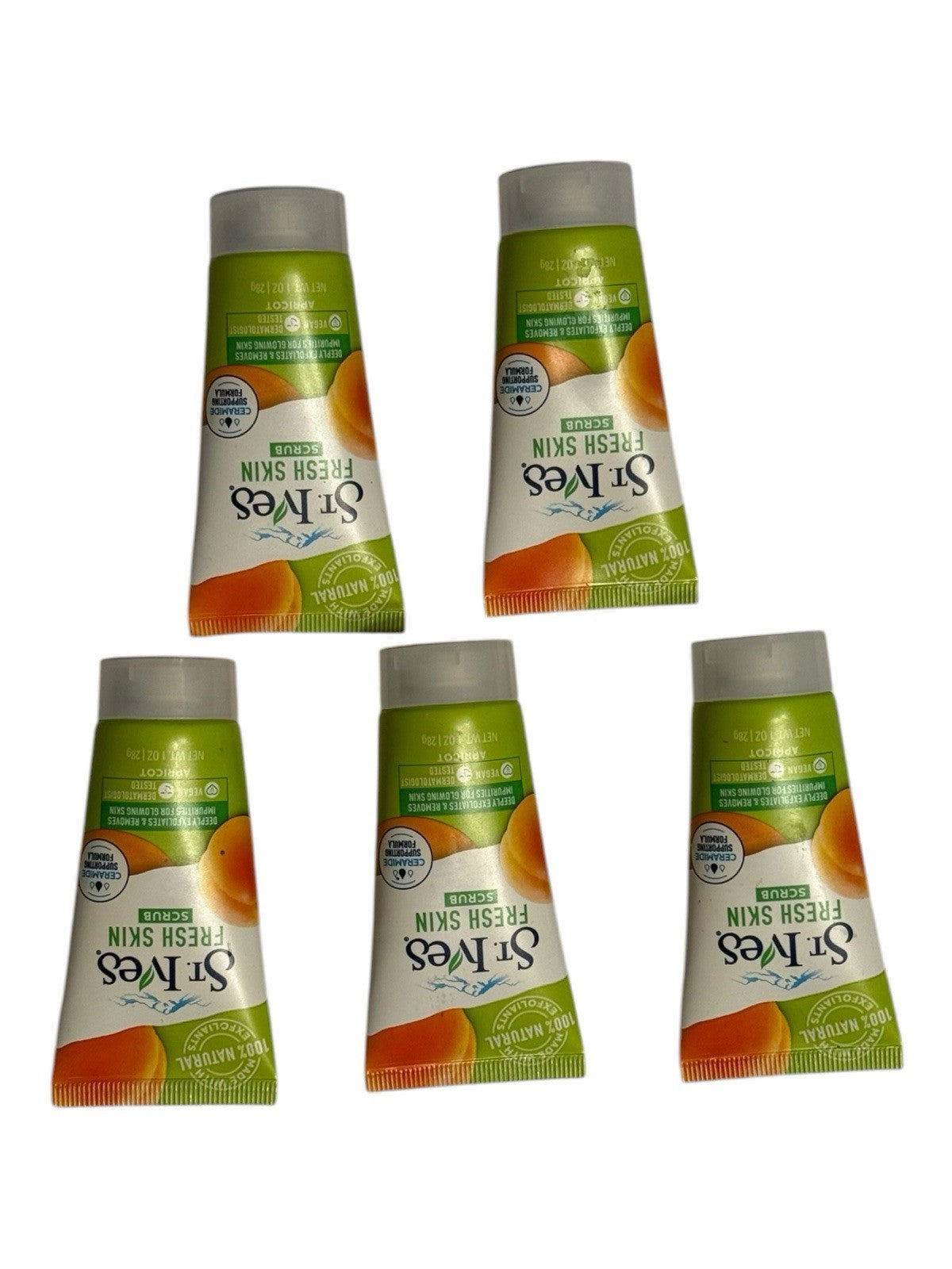 St. Ives Fresh Skin Scrub (Apricot) 10-Pack of 1 oz Bottles, 100%