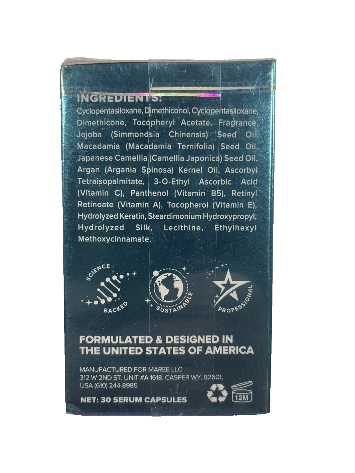Healthy Hair Serum Capsules - Superfood Hair Complex for Hair Growth & Nourishment