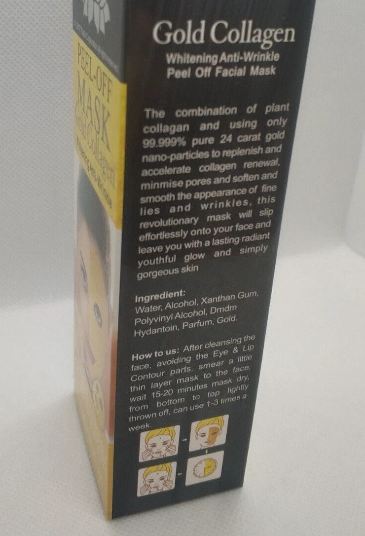 Gold Collagen Peel-Off Face Mask – Anti-Aging Moisturizing, 120ML
