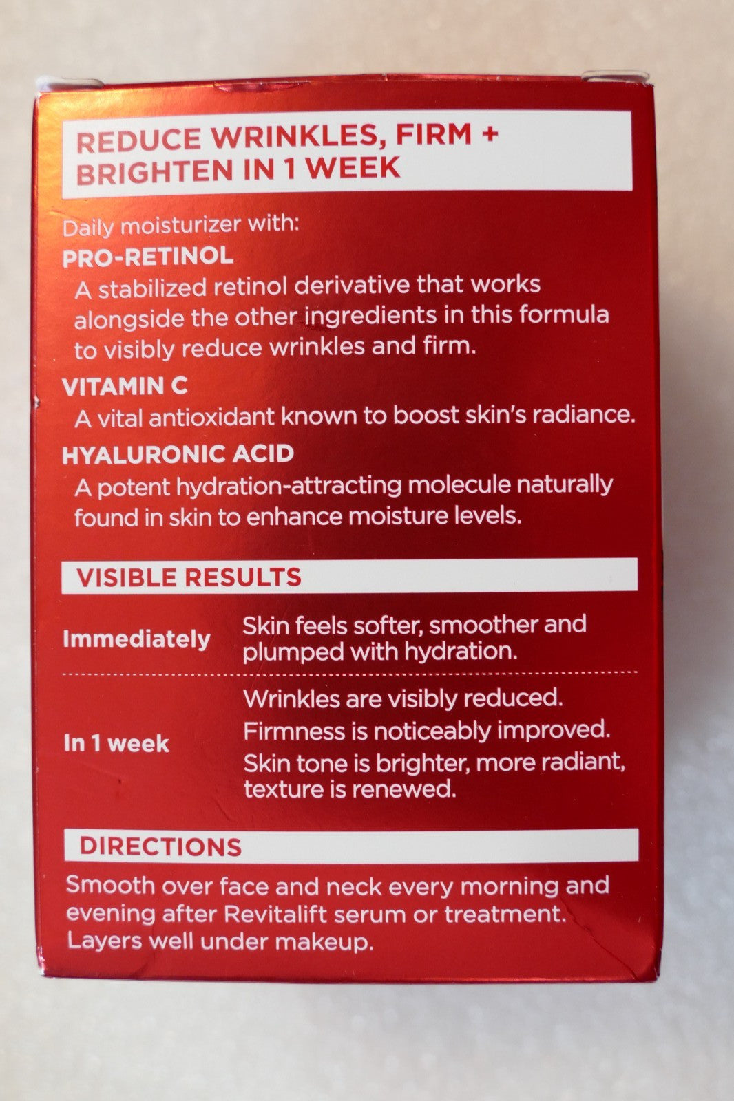 L'Oréal Revitalift Anti-Aging Moisturizer Cream 1.7 Fl Oz