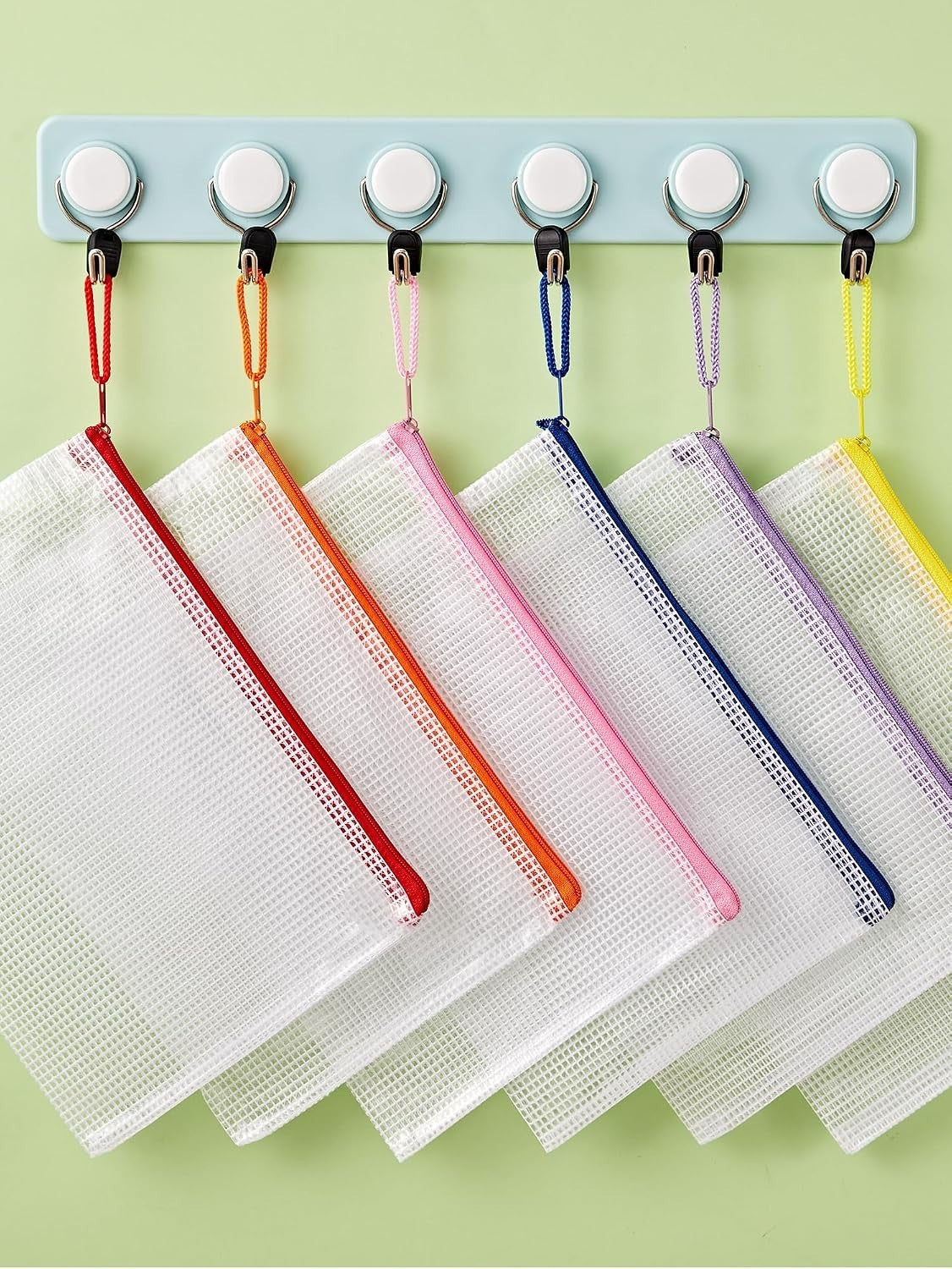 Waterproof Mesh Zipper Pouches 20-Pack for Travel and Organization
