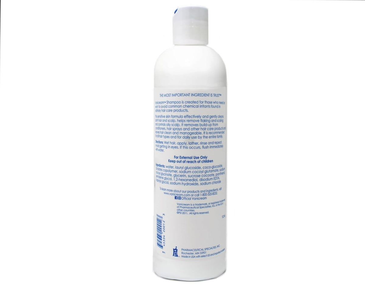 Sensitive Skin Shampoo 3 Pack - Fragrance-Free, Sulfate-Free, Gentle Hair & Scalp Cleanser