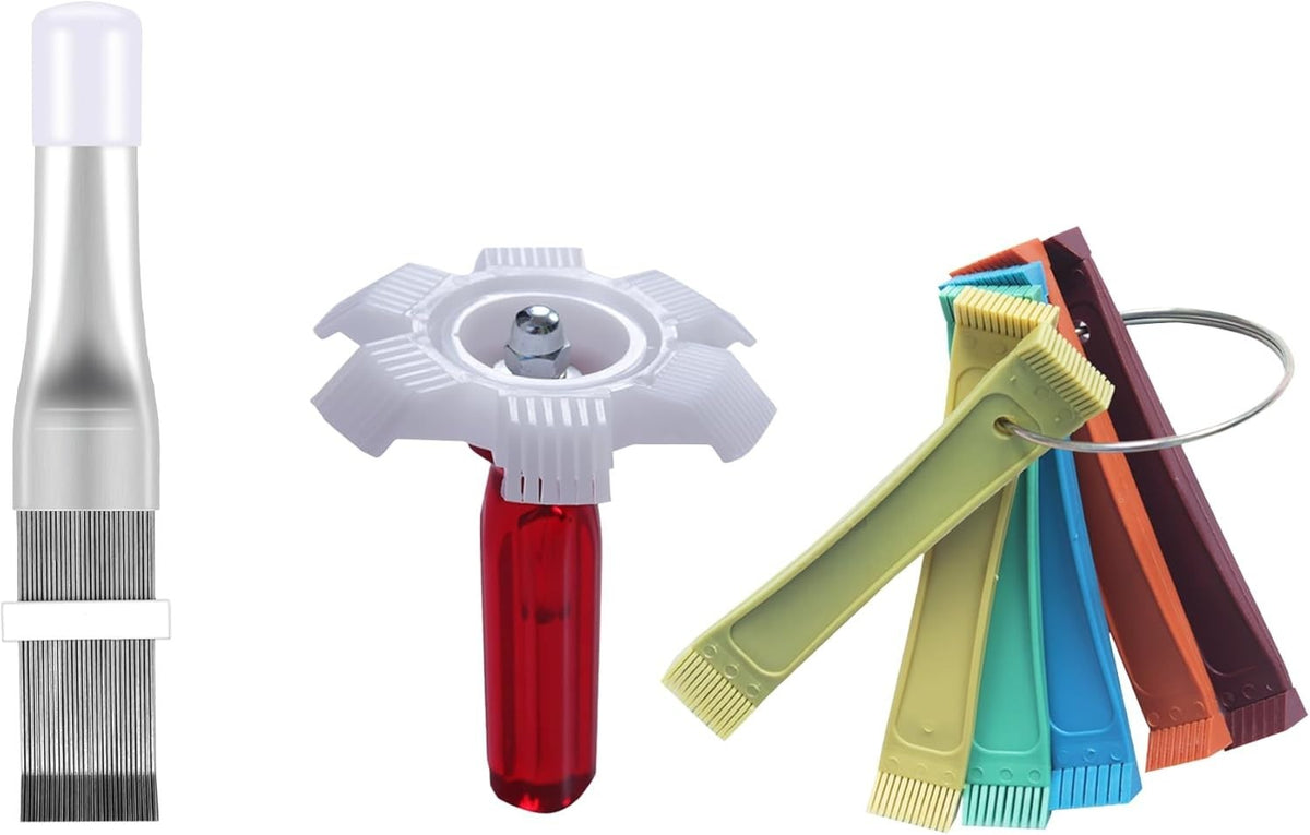 8-Piece Multicolor Air Conditioner Fin Comb Set for Cleaning & Maintenance