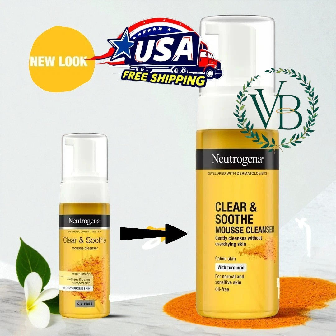Turmeric Facial Cleanser - Oil-Free, Non-Comedogenic 4.2 Fl Oz