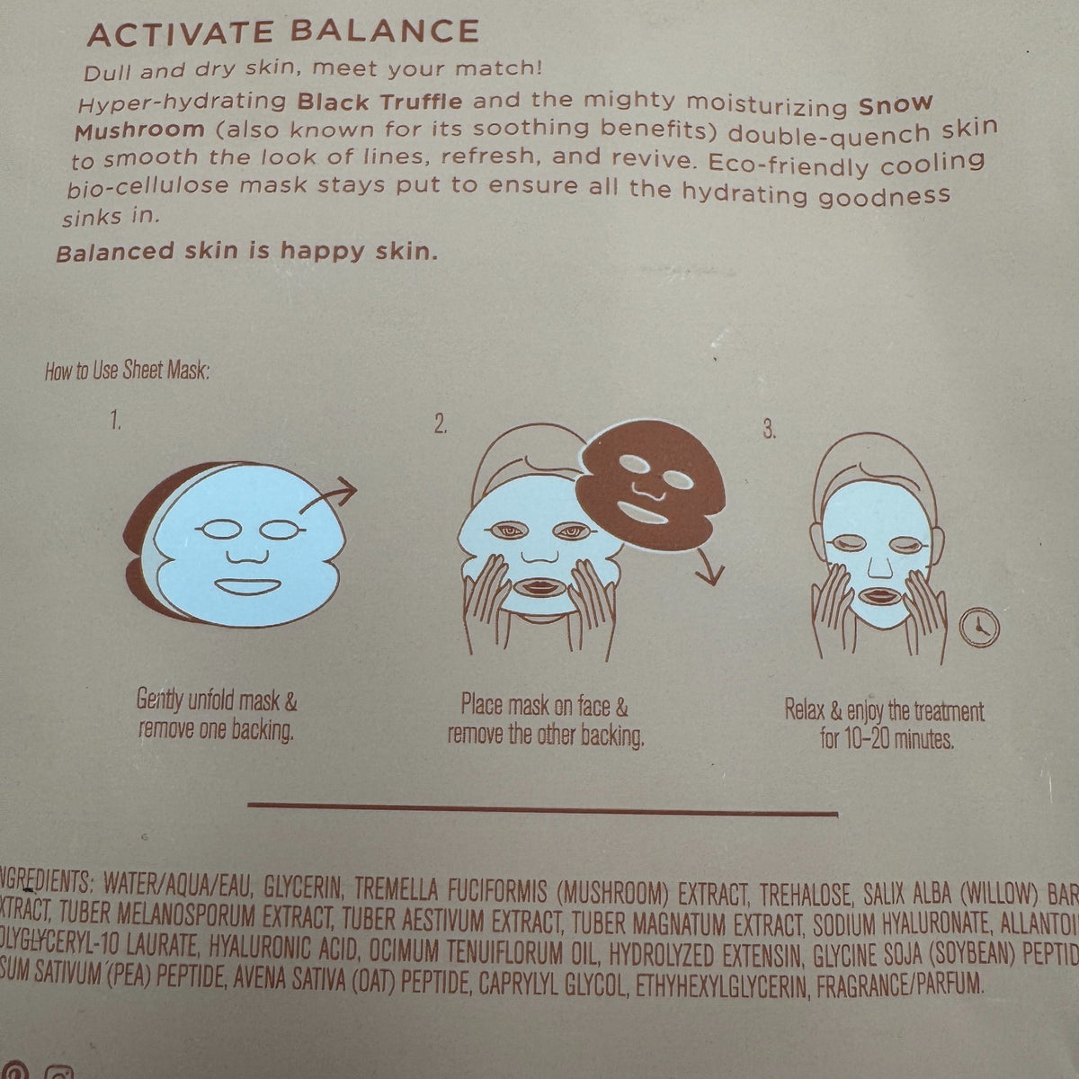 Bio-Cellulose Sheet Mask with Hyaluronic Acid - 2 Pack