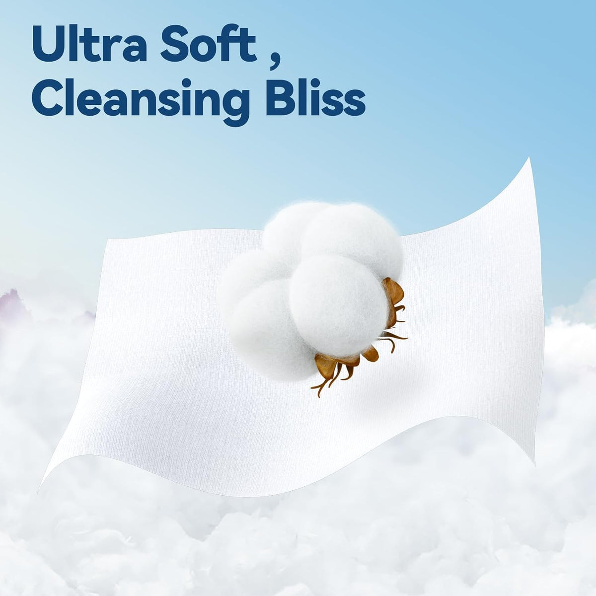 Disposable Cotton Face Towels - 100 Pack Soft & Gentle Skincare Cloths