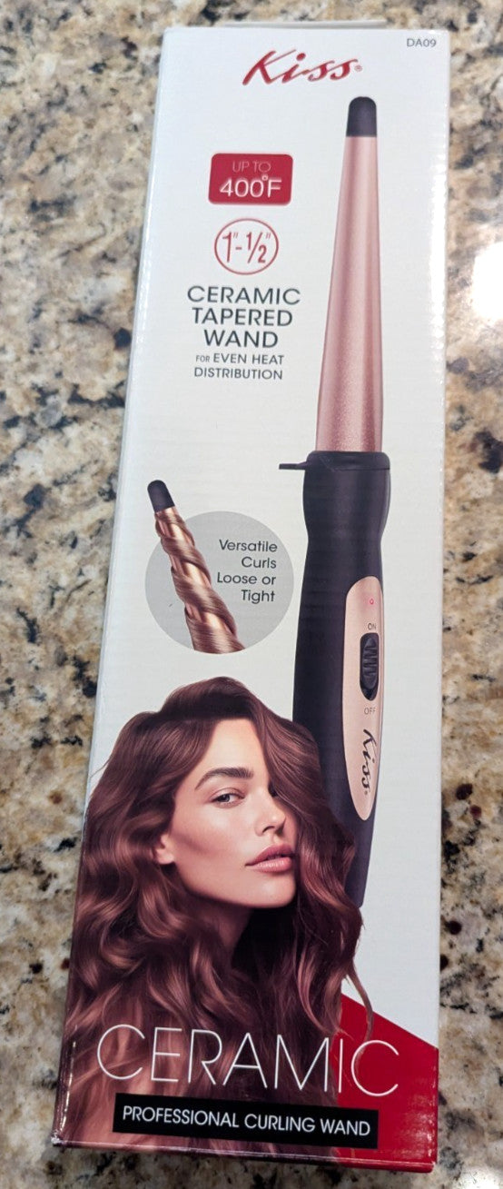 Ceramic Tapered Curling Wand 1-1.5 Inch Hair Curling Iron