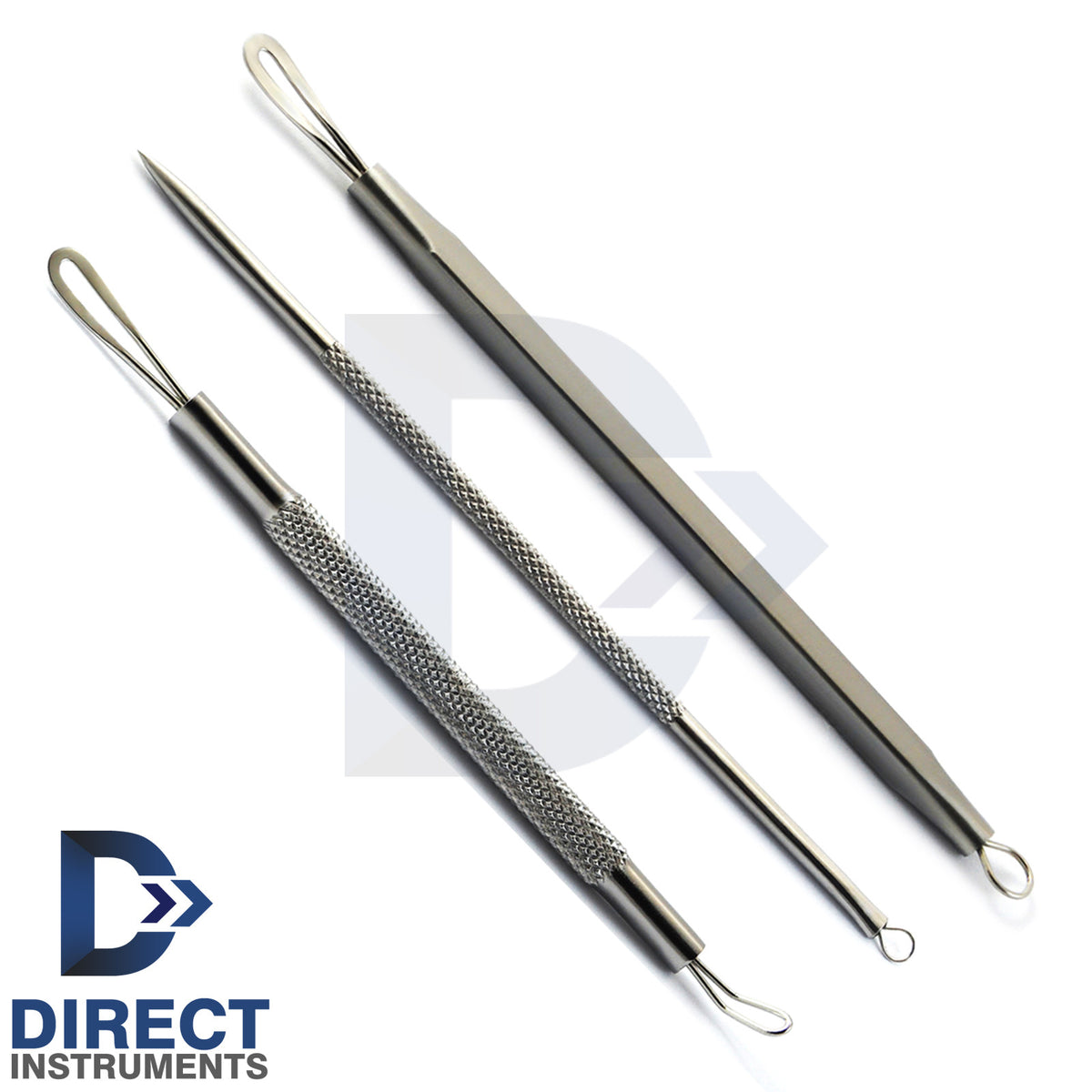 3Pcs Blackhead & Acne Comedone Extractor Needle Set - Pimple Remover Tools