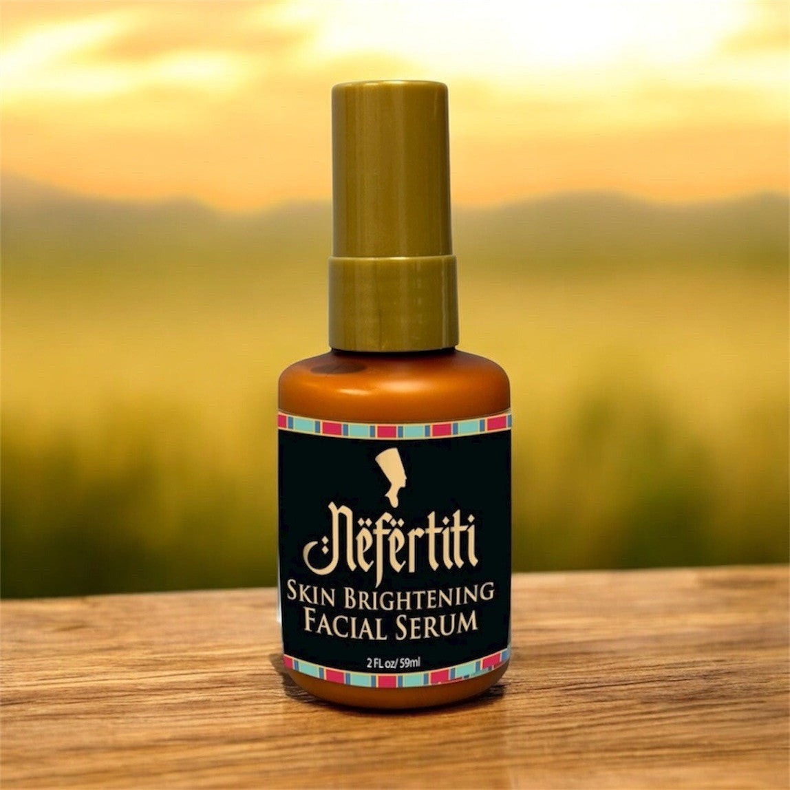 Nefertiti Skin Brightening Facial Serum - 2 oz / ml for Radiant Complexion