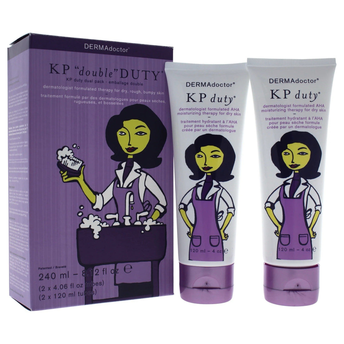 DERMAdoctor KP Double Duty Dual Pack Skin Repair Dry & Bumpy 240ml