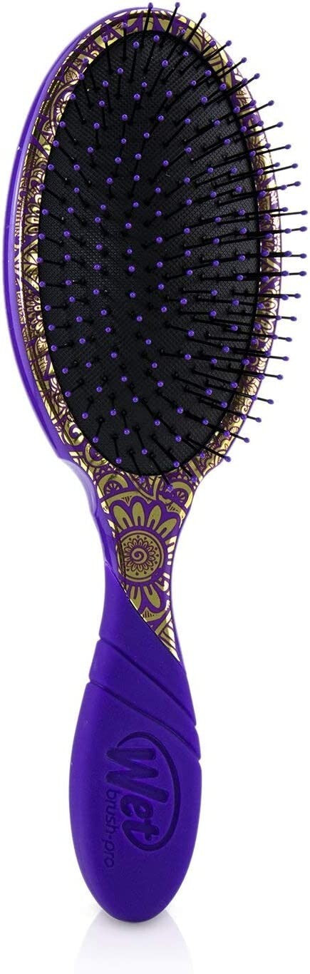 Wet Detangler Hair Brush - Gentle, Pain-Free Knot Remover for Wet & Dry Hair - Heavenly Henna Purple Mehndi