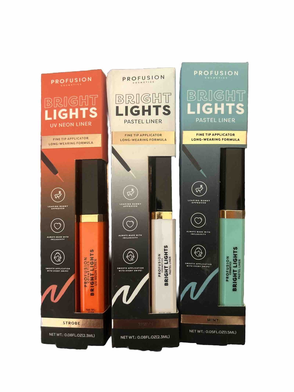 Profusion Bright Lights Patel Liner Bundle - Strobe, Mint & White