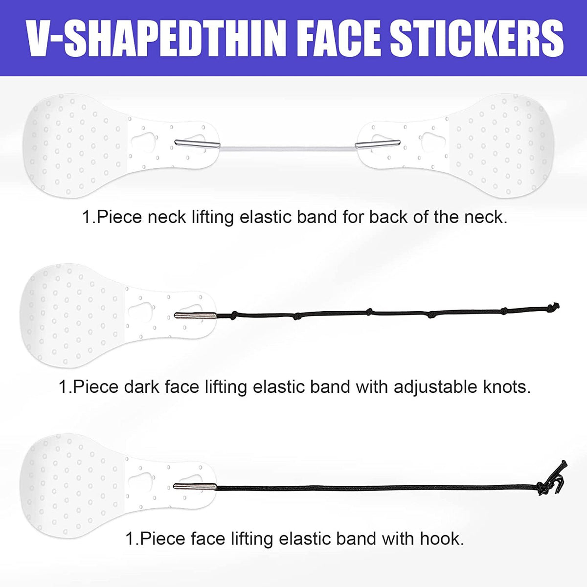 Invisible Face Lift Tape Stickers - V-Line Chin & Wrinkle Remover, Pack of 60 or 120 pcs