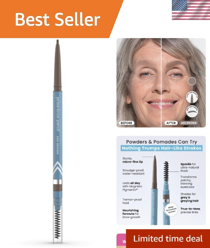 Eyebrow Pencil for Gray & Thinning Brows - Long-Lasting, Natural Finish
