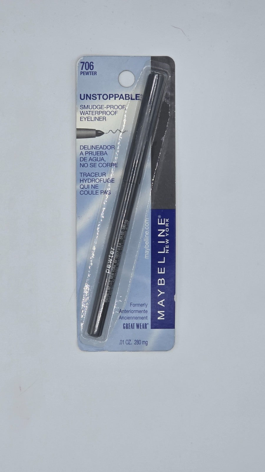 Waterproof Eyeliner Pencil - Unstoppable Pewter for All-Day Eye Definition