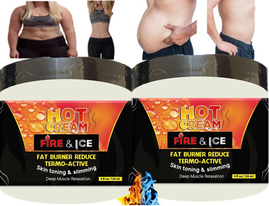 2 JAR HOT CREAM FAT BURNER REDUCING 4Oz LIPO GEL REDUCER BURNING ll