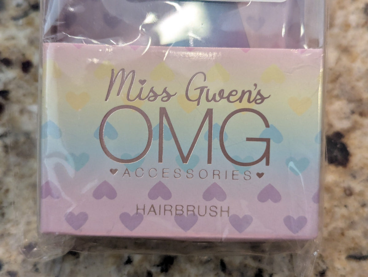 Miss Gwen's Cat Hairbrush Bella in Purple & Teal - Pet Grooming Accessory