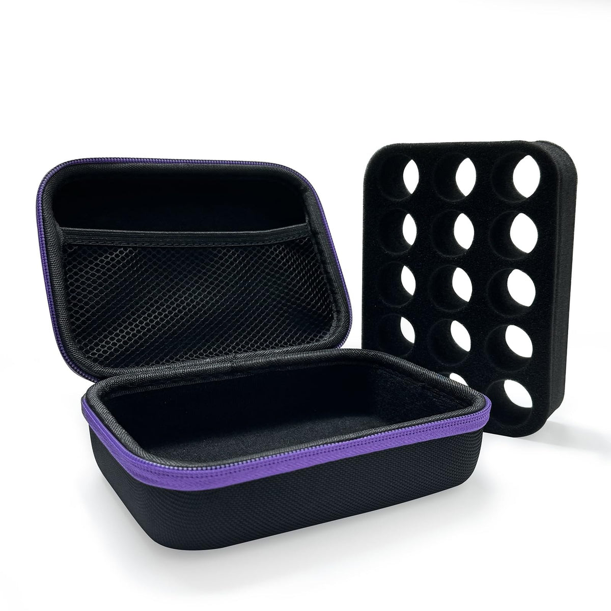 Essential Oil Storage Case Hard Shell Glass Bottle Travel Organizer - Holds 15 10ML Vials