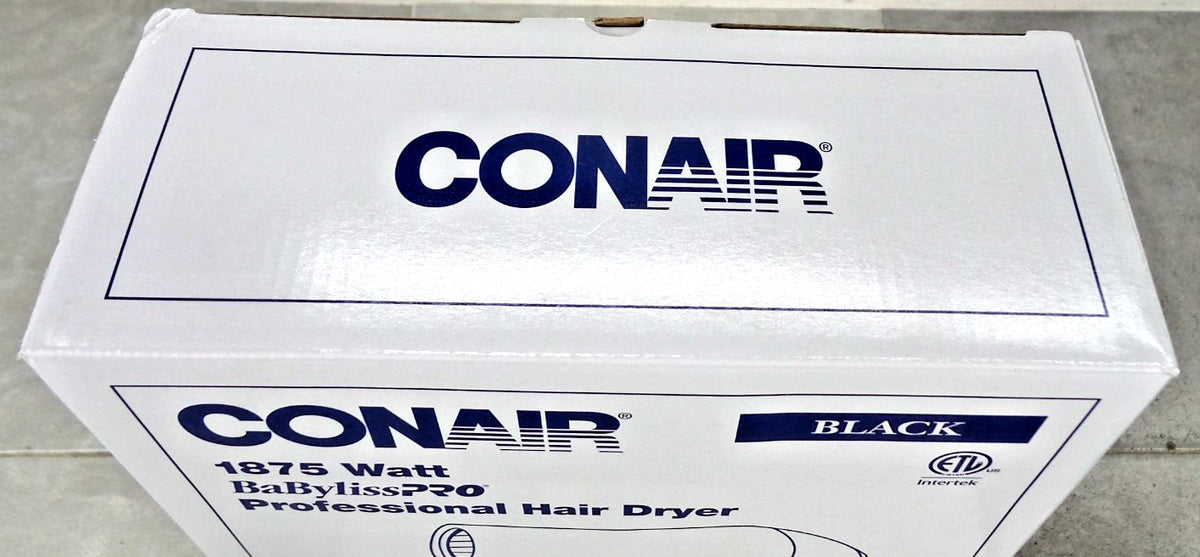 Conair 1875W Professional Hair Dryer - Black, Salon-Quality Styling