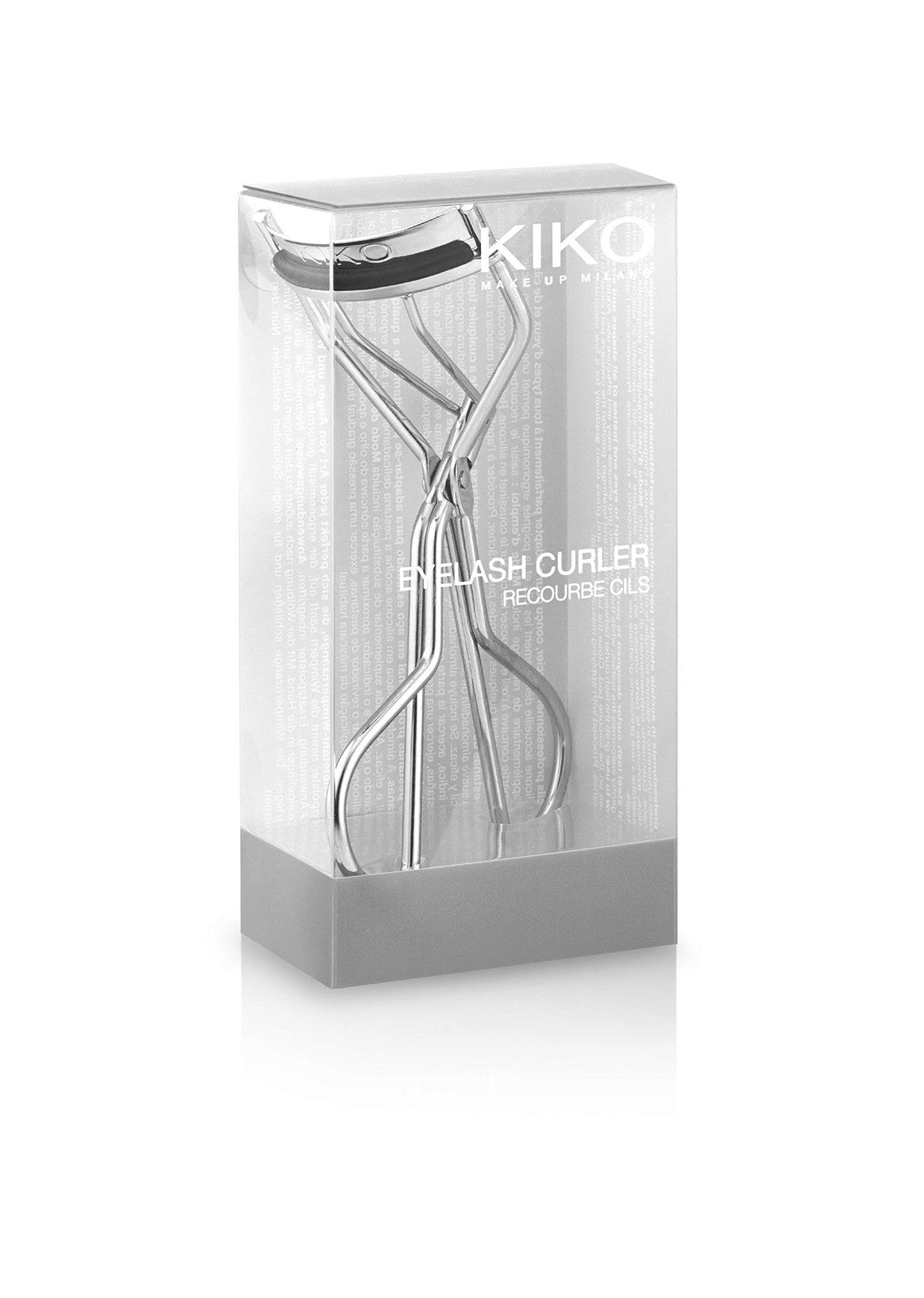 Professional Steel Eyelash Curler with Silicone Cushion - Black