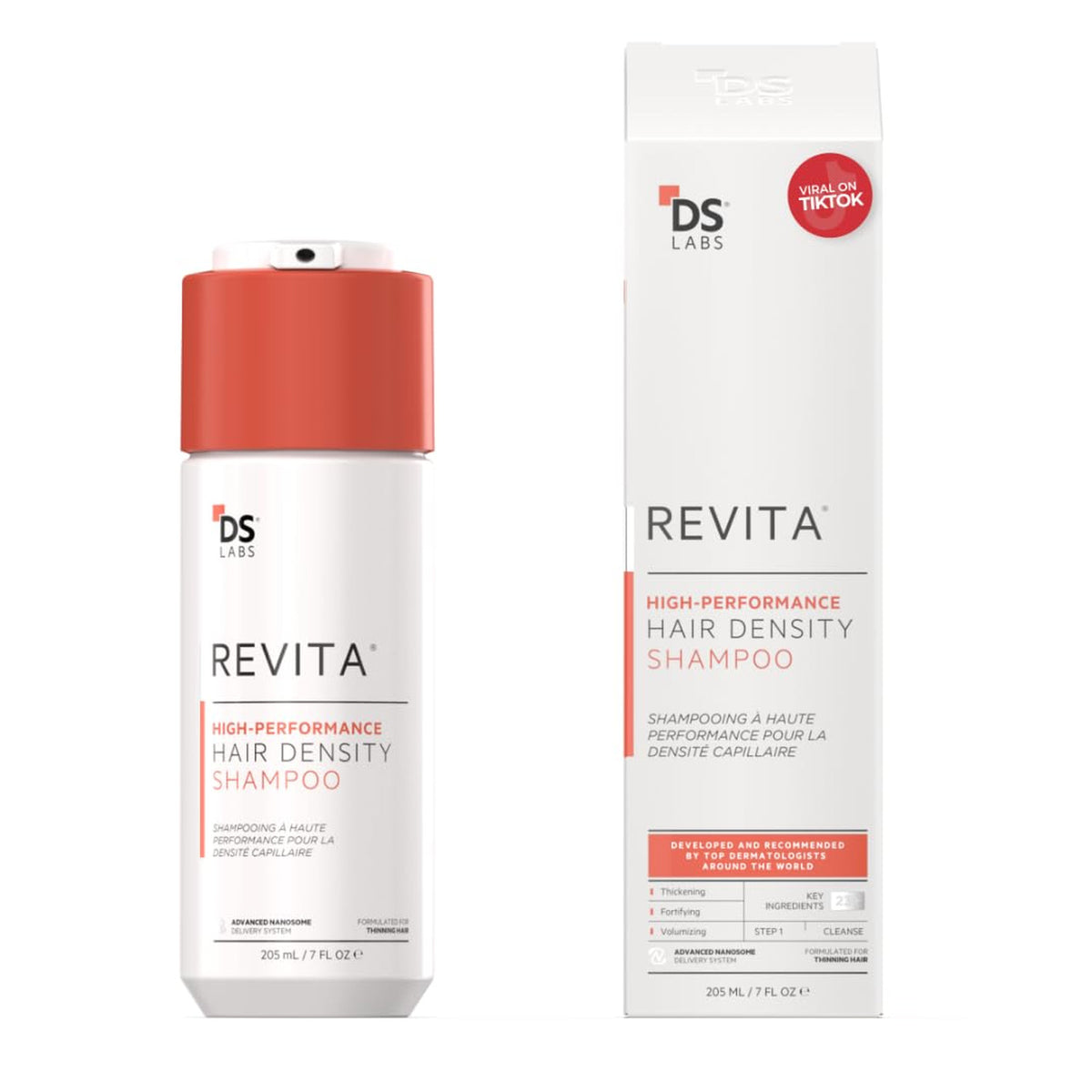 Revita Hair Density Shampoo for Thinning Hair, color safe, 205 mL,
