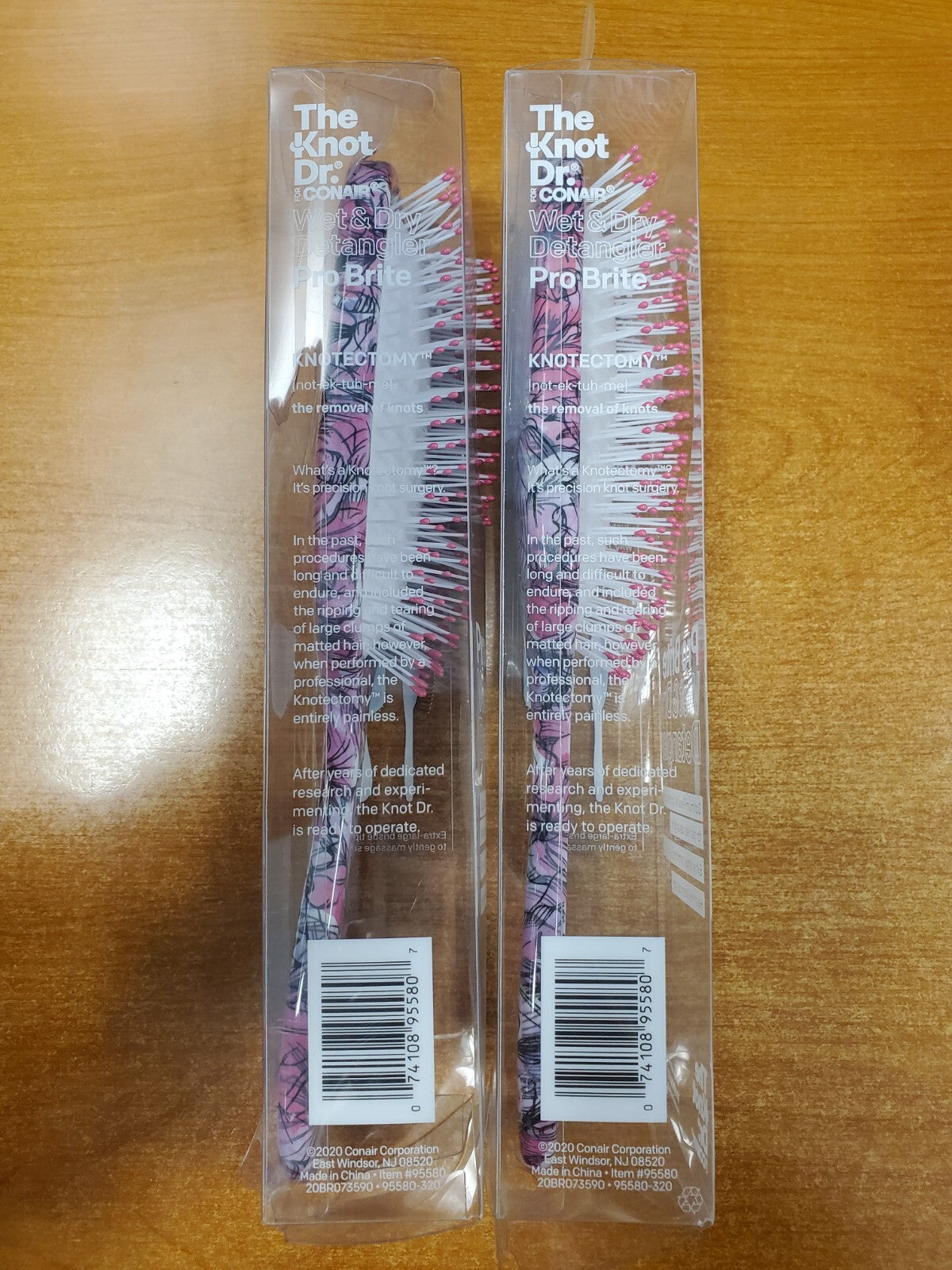 2 Pack Wet & Dry Detangling Hair Brushes - Painless Scalp Massage & Heat-Resistant Design