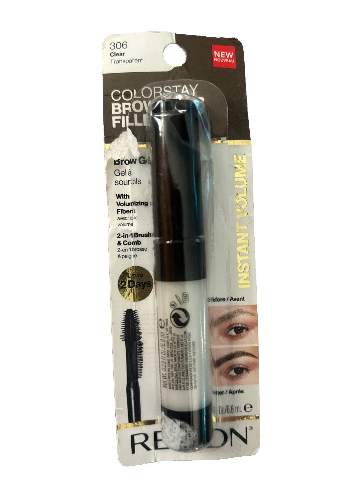 Revlon Colorstay Brow Fiber Filler - Clear Brow Gel - #306