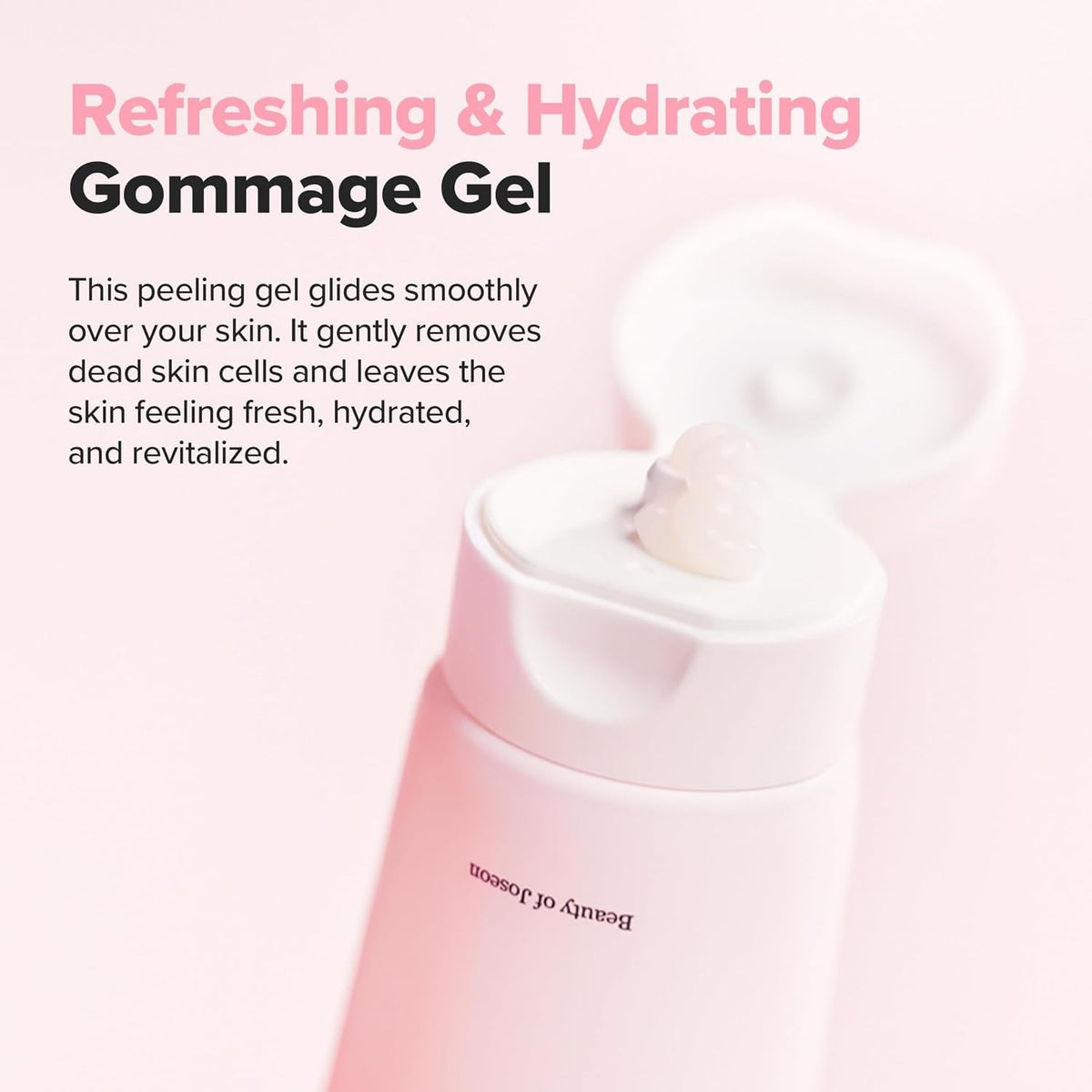 Exfoliating Face & Body Gel with Prunus Mume Flower - Gentle Korean Skin Care