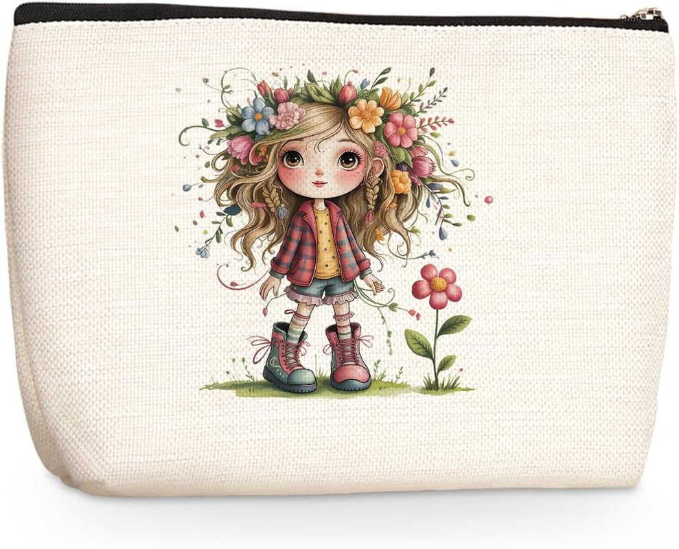 Travel Makeup Bag for Women - Waterproof Cosmetic Organizer Pouch
