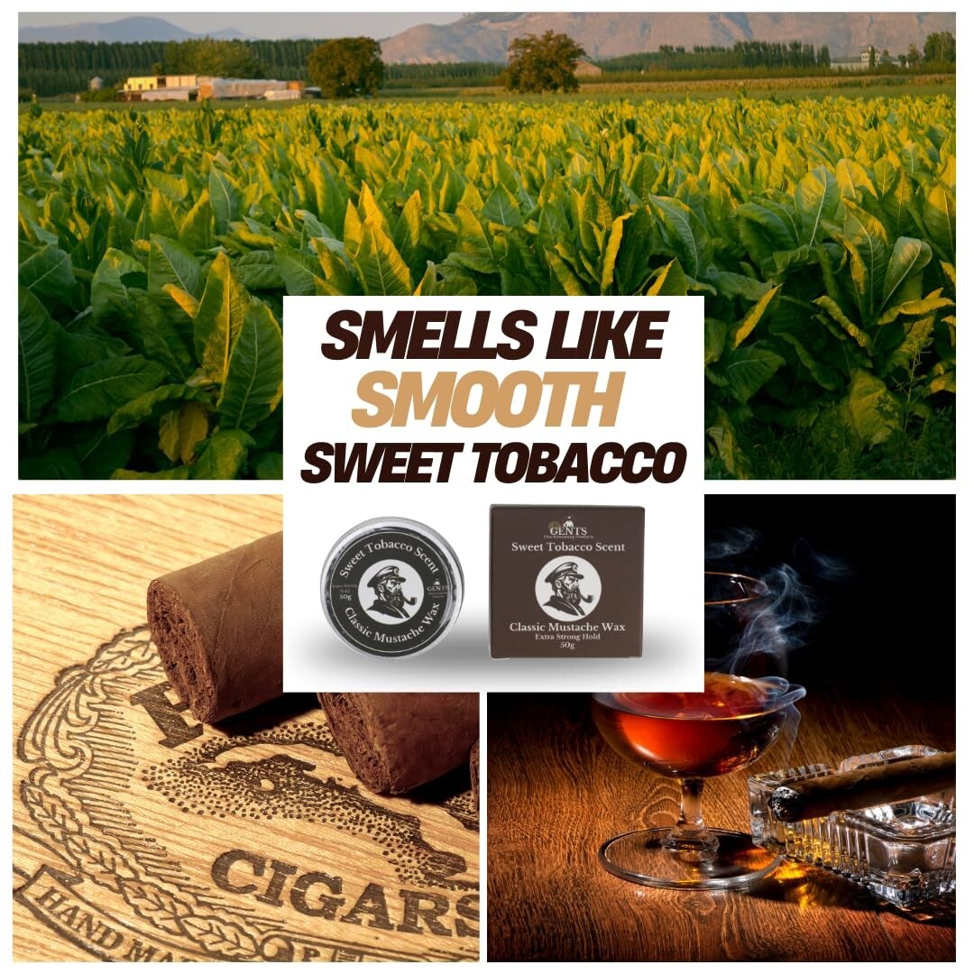 Mustache Wax & Styling Comb Set - Sweet Tobacco, 1.7oz