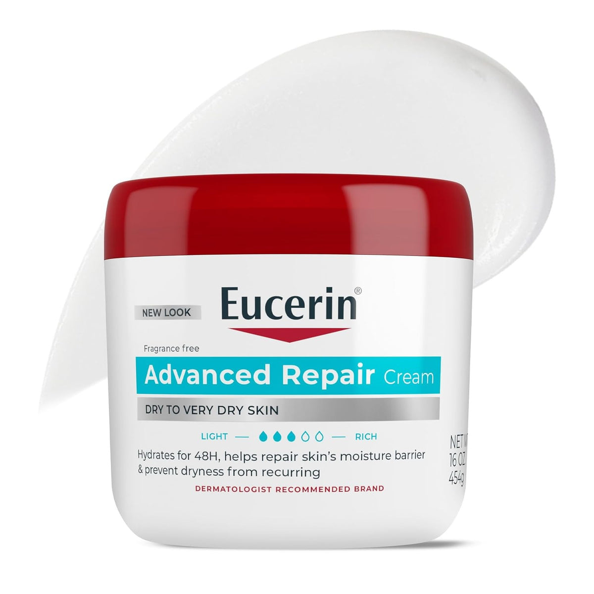 Eucerin Advanced Repair Body Cream Urea Moisturizing Lotion 16 OZ