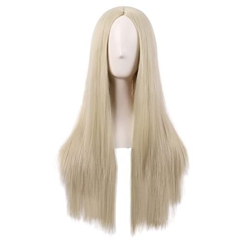 Long Straight Synthetic Wig - Heat Resistant & Elegant 28 Inch Style
