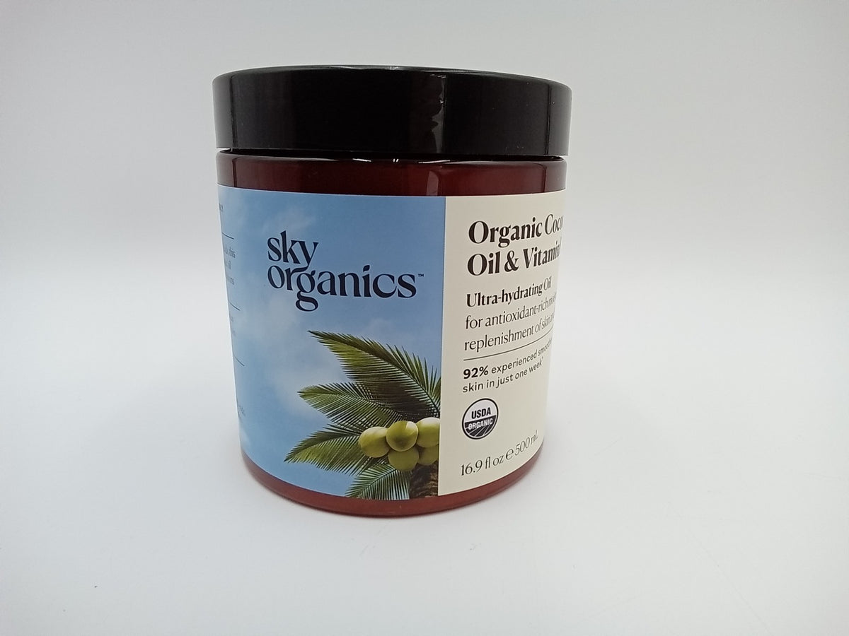 Organic Coconut Oil with Vitamin E - 16.9 fl oz