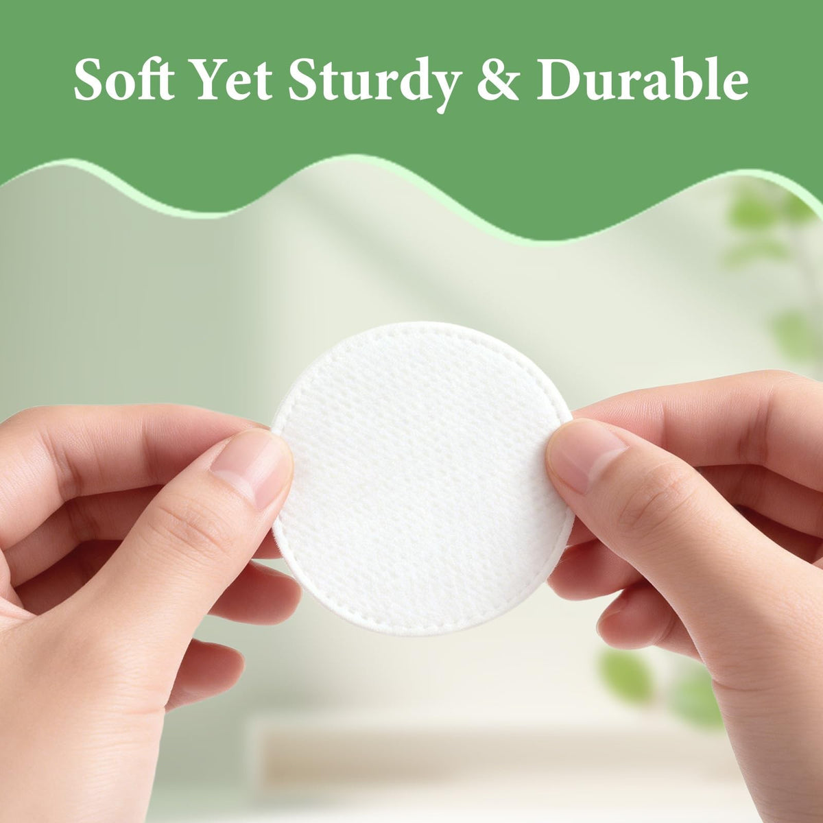Cotton Rounds Pack of 300 with Travel Canister - Ultra Soft & Absorbent