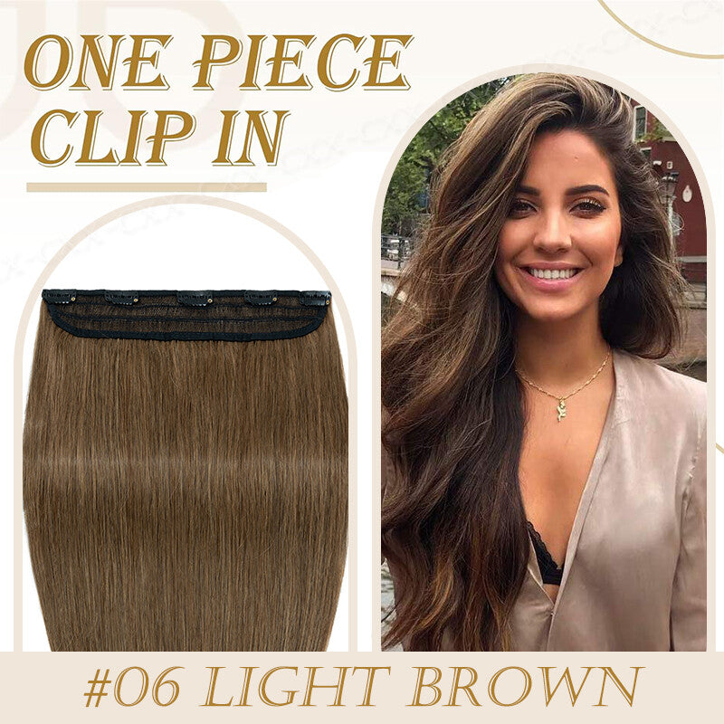 Full Head Clip-In Hair Extensions - 100% Virgin Remy Human Hair Blonde
