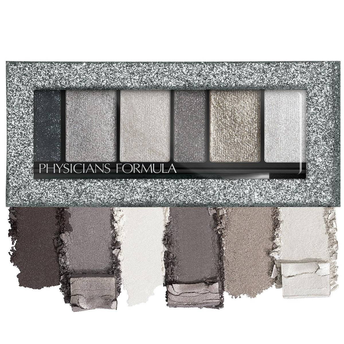 Hypoallergenic Eyeshadow Palette with 6 Shimmer Shades - Fragrance-Free