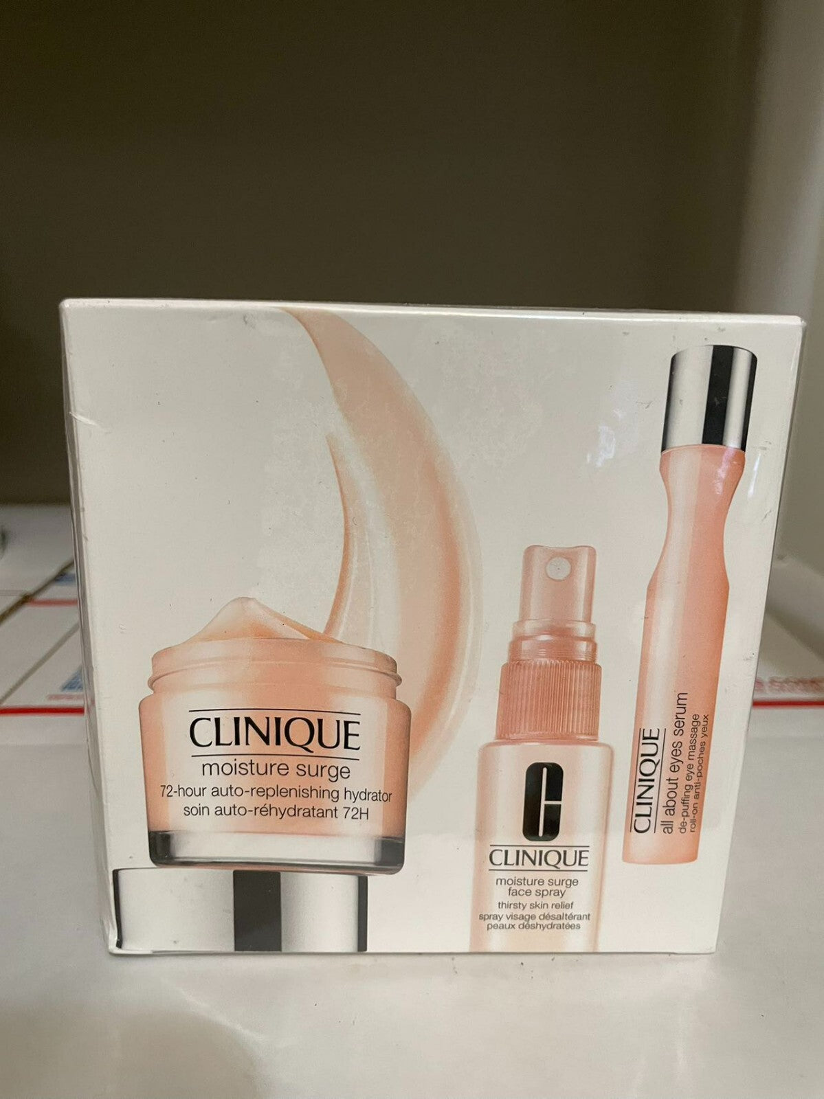 Clinique All About Moisture 3-Piece Skincare Set with Face Spray & Eye Serum