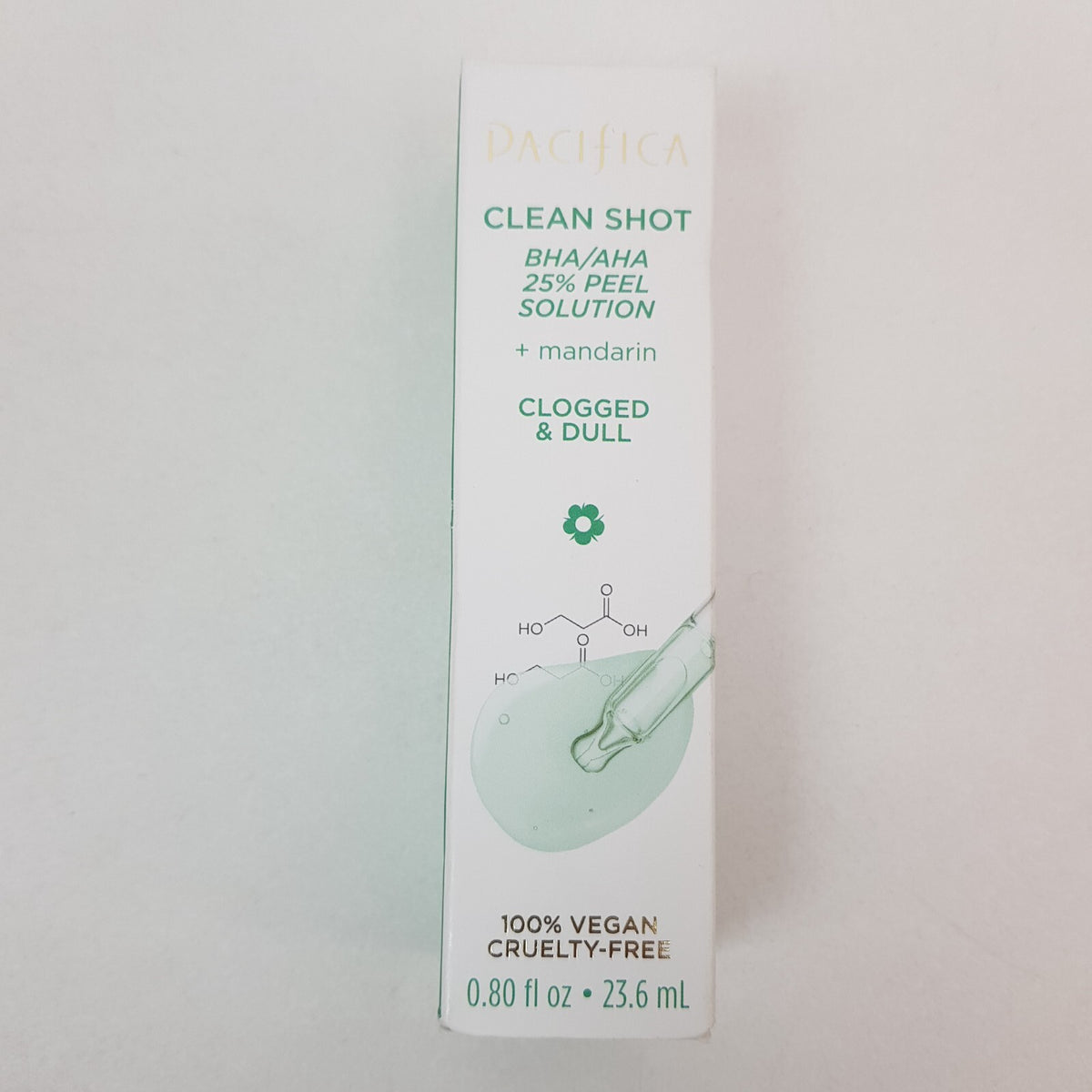 2 Pacifica Clean Shot BHA/AHA 25% Peel Solution All Skin Type Made in