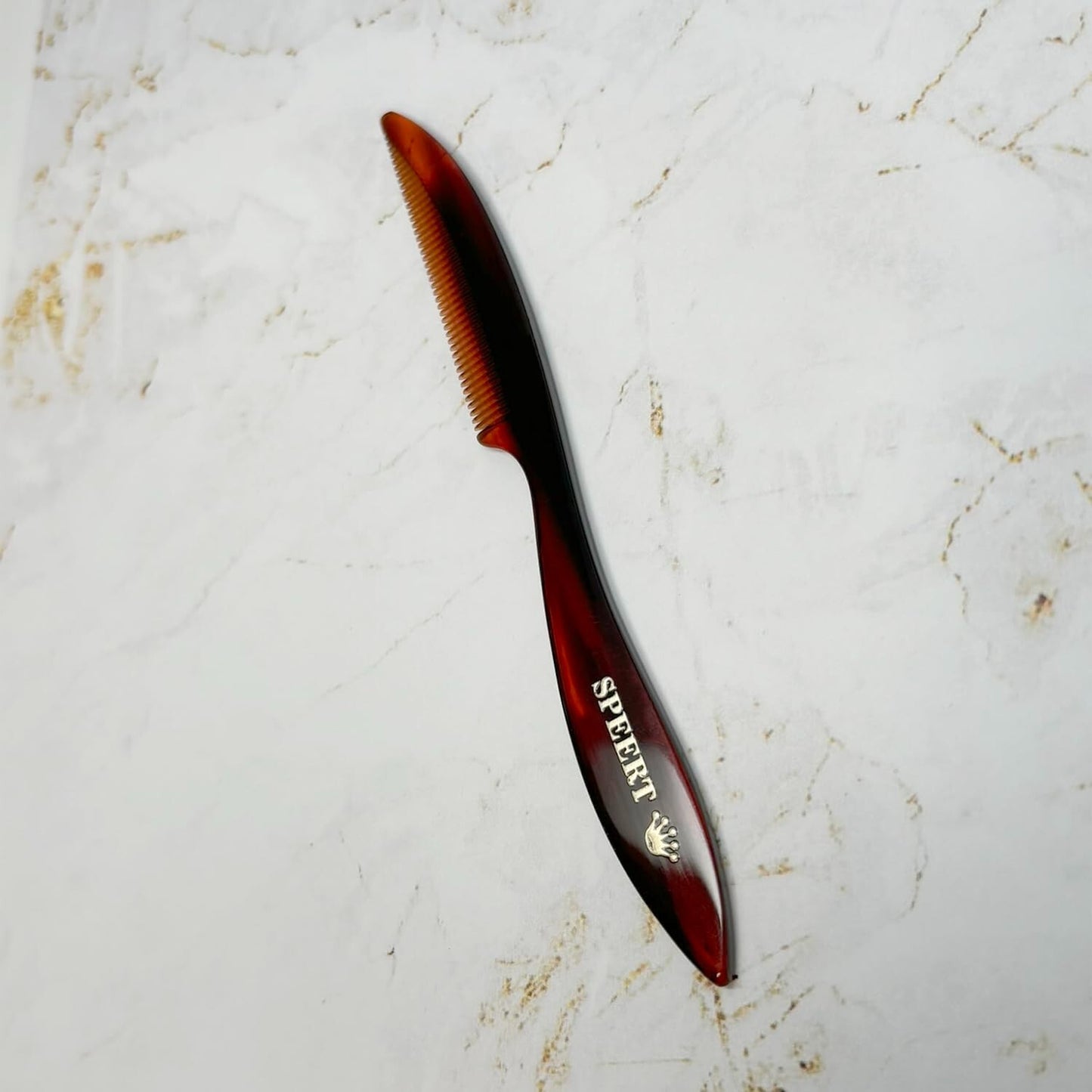 Swiss Handmade Moustache & Beard Travel Comb - 5.5 Inch Cellulose Acetate