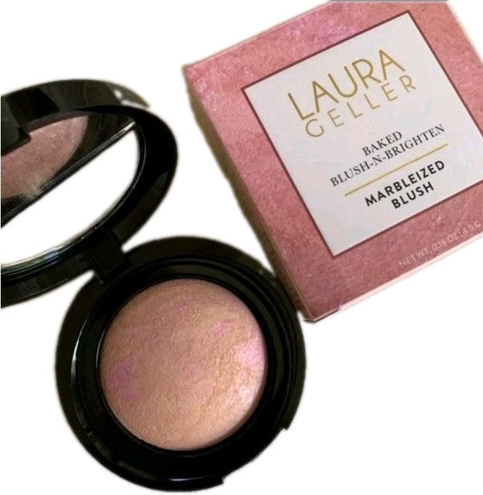 Laura Geller Baked Blush-n-Brighten Ethereal Rose 0.16 oz - Radiant Powder Makeup