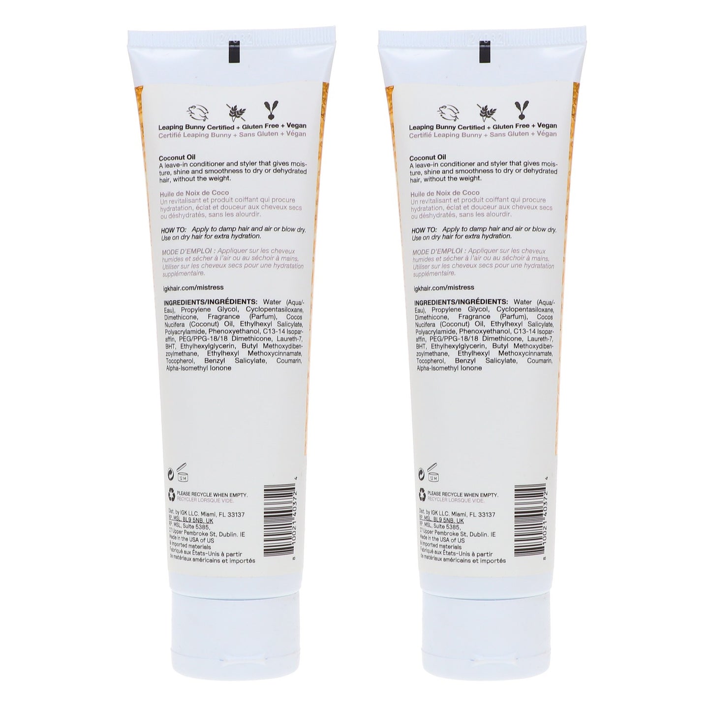 Hydrating Hair Balm for Frizz Control - 2 Pack, 5 oz Each