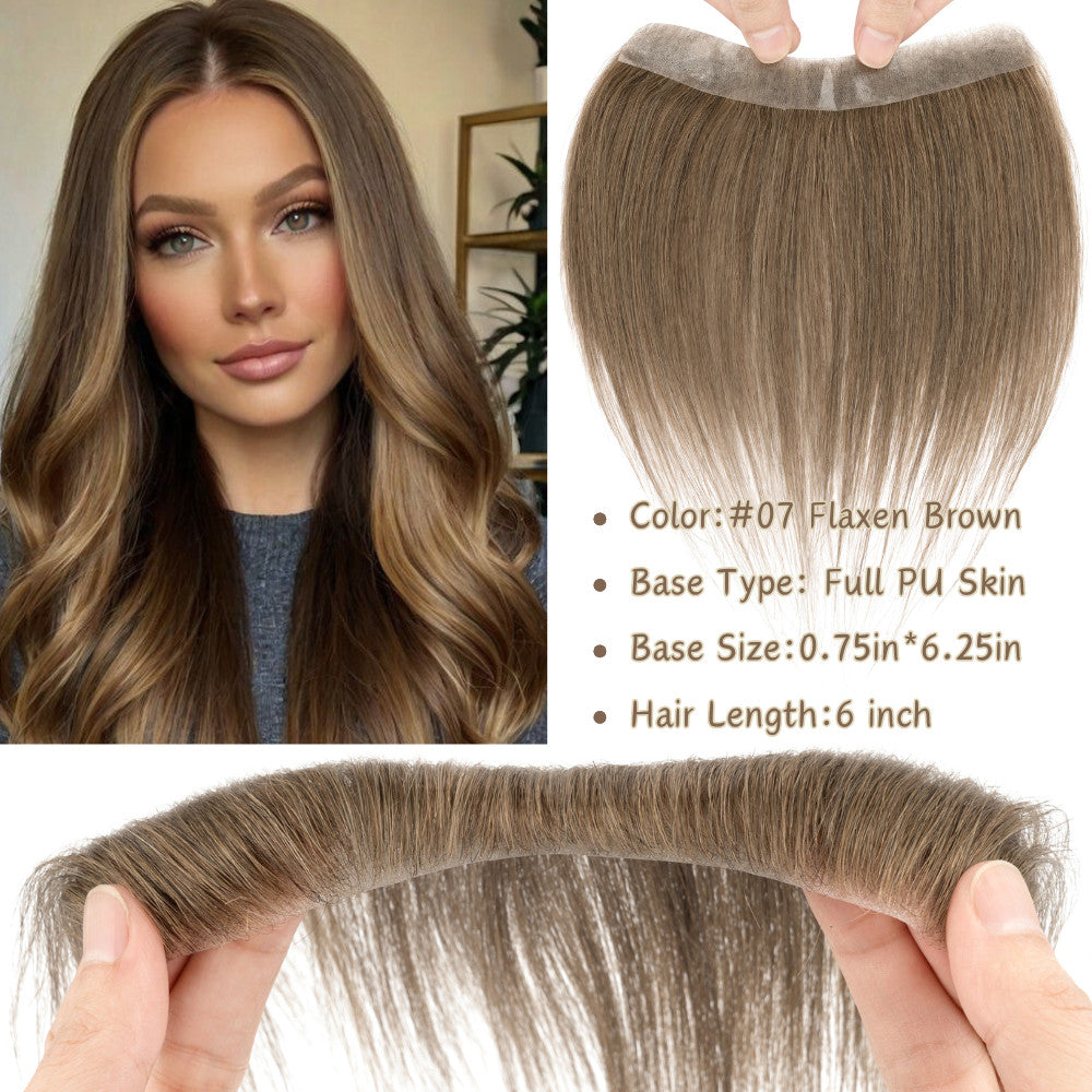 Full Lace Receding Hairline Cover-Up Human Hair Patch for Women