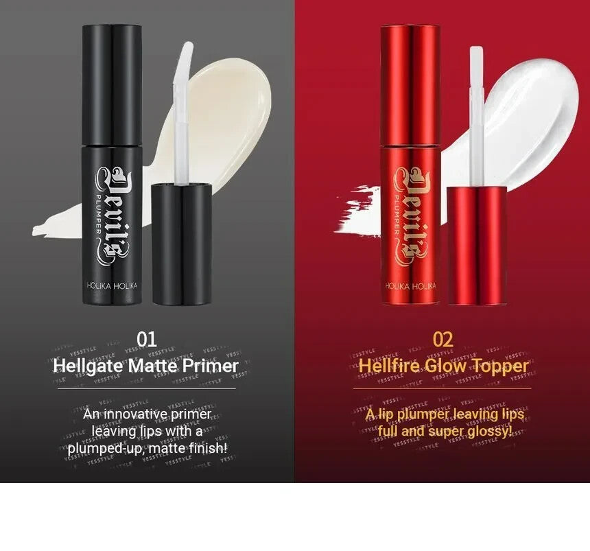 Lip Plumper & Glow Topper Set - Maxi-Volume Complex, Hydrating Oils