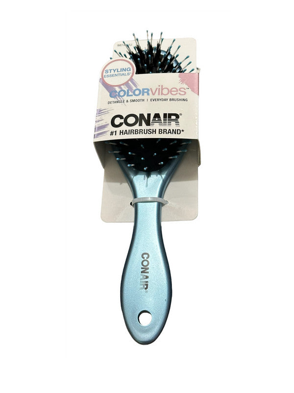 Conair Satin Metallic Finish Hair Brush for Thick & Wet Hair Detangling