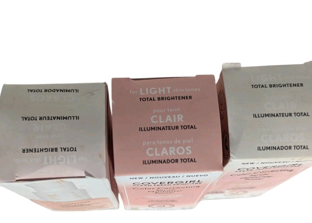 3-Pack Clear Skin Serum Primer and Moisturizer - Light Formula 1 fl oz