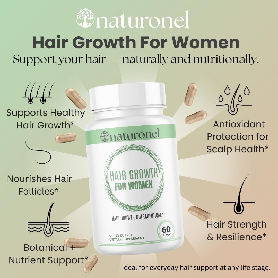 Women's Hair Growth Supplement with Biotin for Stronger Hair & Nails