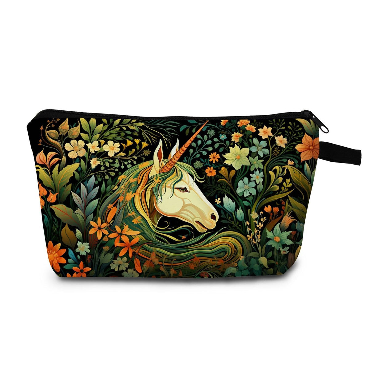 Unicorn Cosmetic Bag for Women Travel Makeup Organizer Small Zipper Pouch